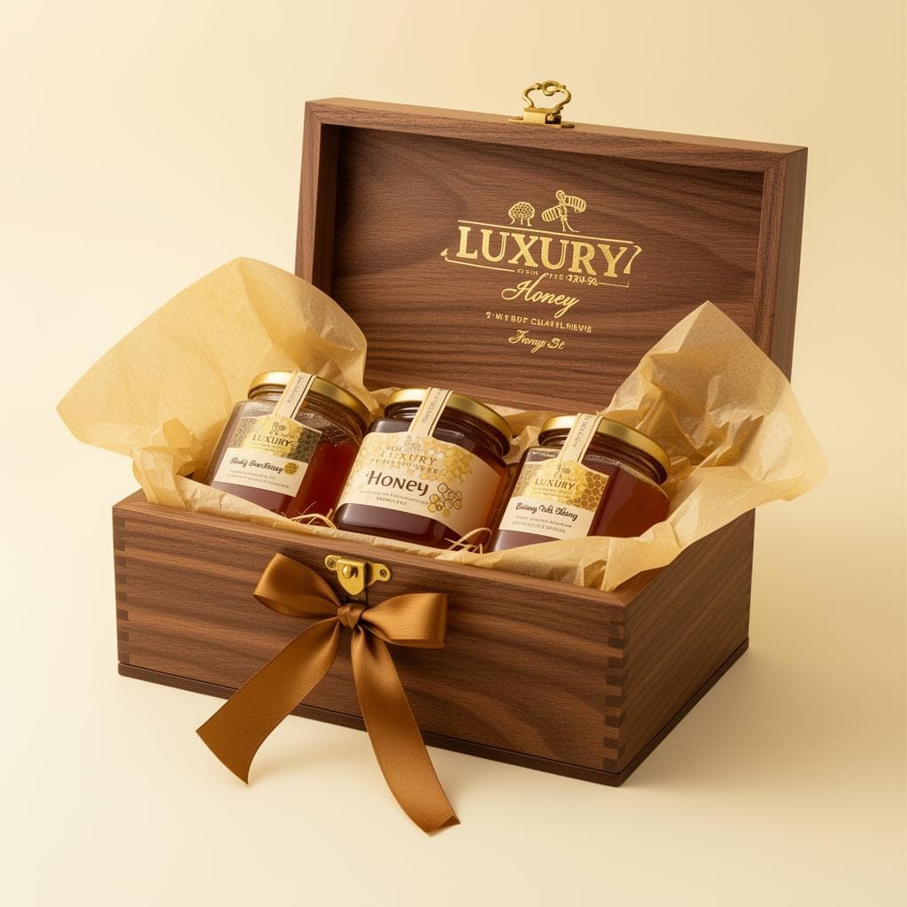 NectaBee luxury honey gift box — premium corporate gifting